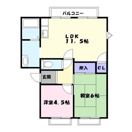 網干駅 徒歩17分 1階の物件間取画像